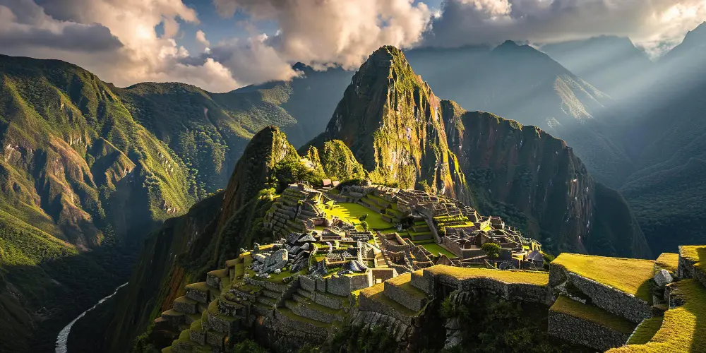 Site inca du Machu Picchu dans les Andes, Pérou