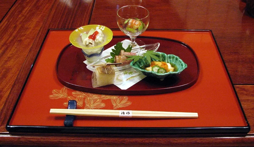 Plat d’un dîner kaiseki
